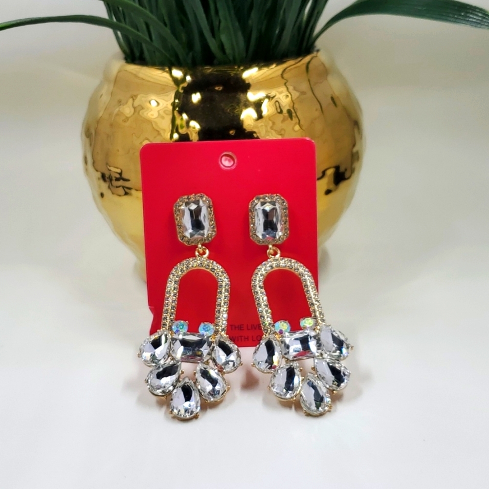 Rhinestone earrings